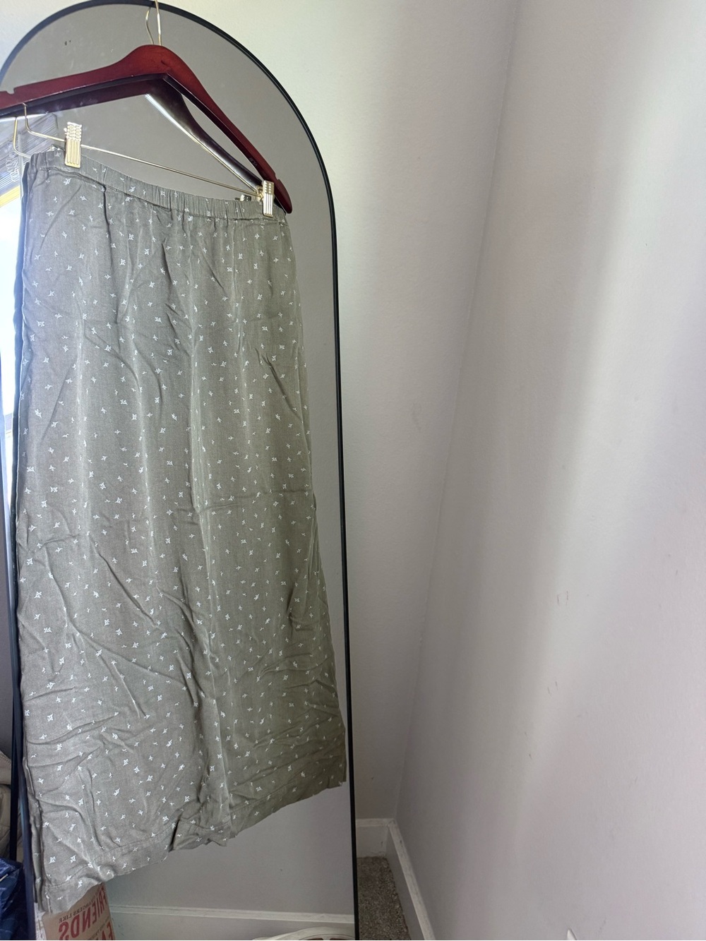 Melrose Market Floral Skirt sage Boho Cottagecore